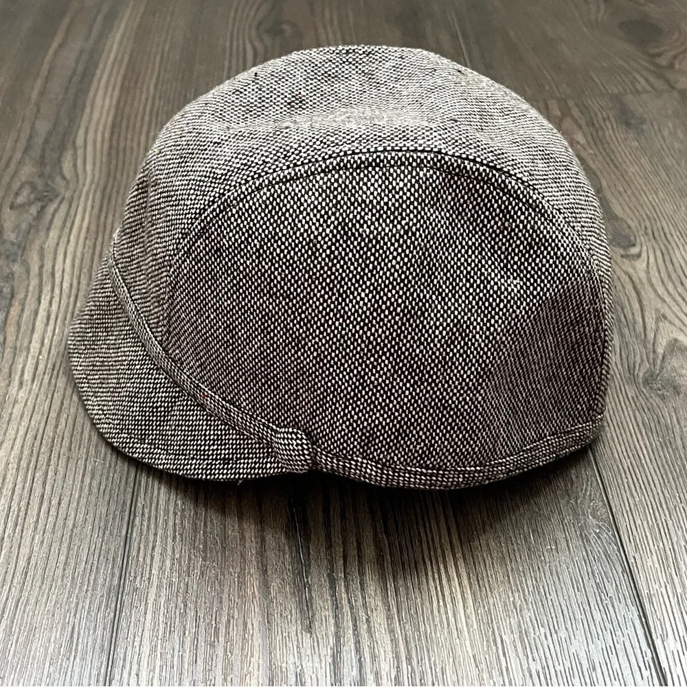 Men's Gray Tweed Cap